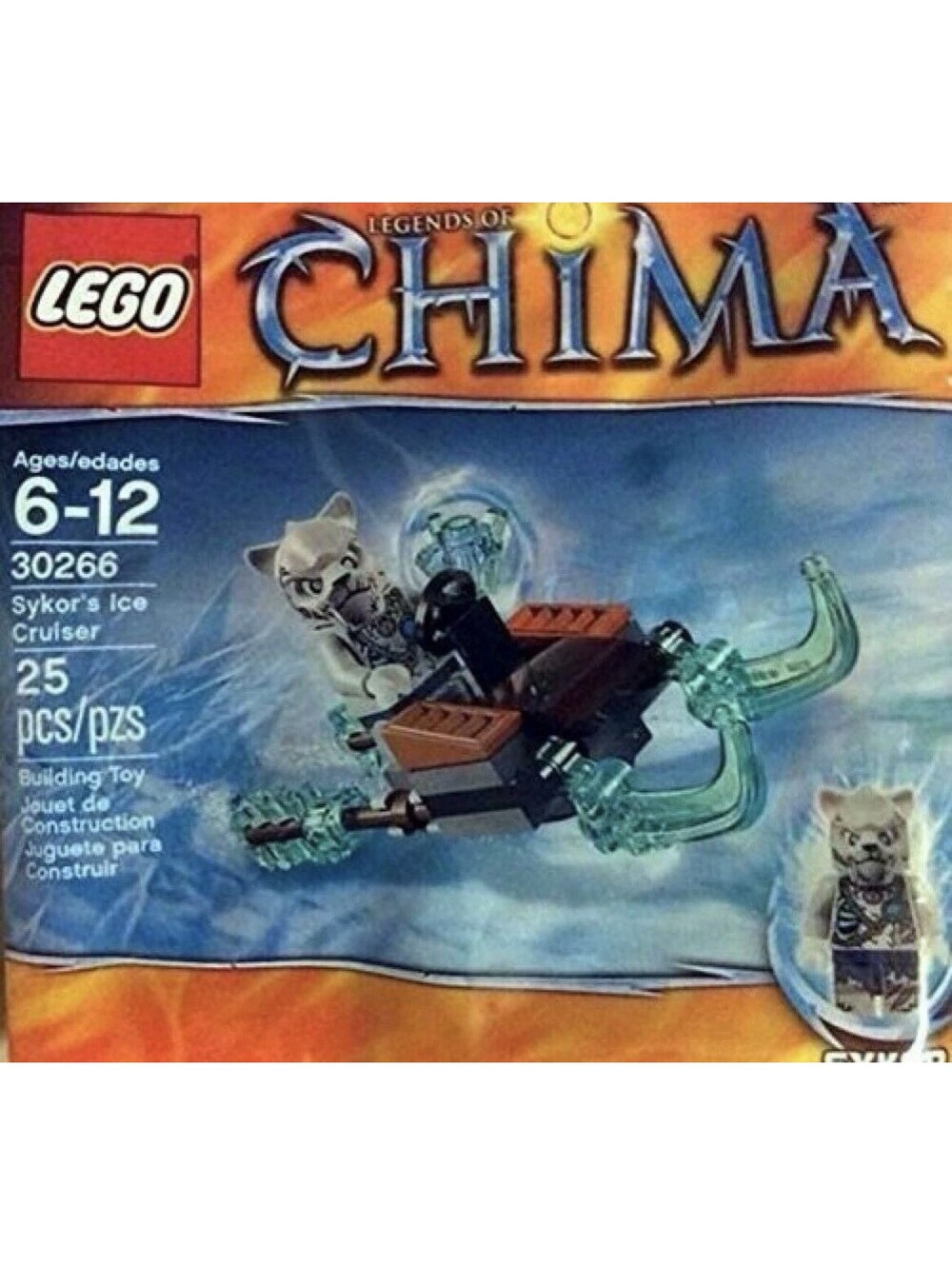 LEGO LEGENDS OF CHIMA: Sykor's Ice Cruiser (30266) Retired Polybag Minifigure